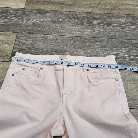 Ecru strummer frayed ankle jeans light pink colored size 6 - Picture 7 of 12
